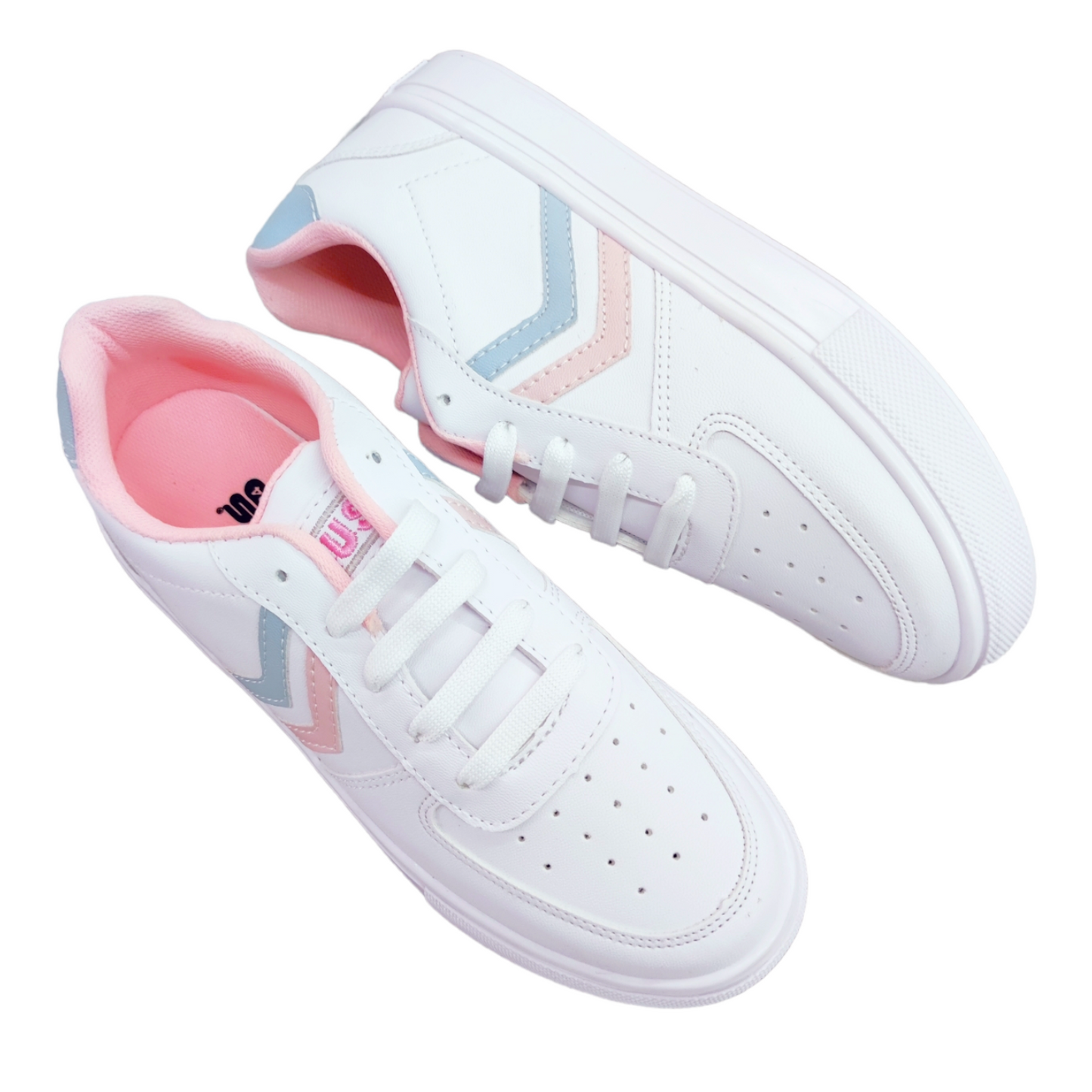 Tenis JAMA Moda Urbana Blanco con Rosa Tonos Pasteles