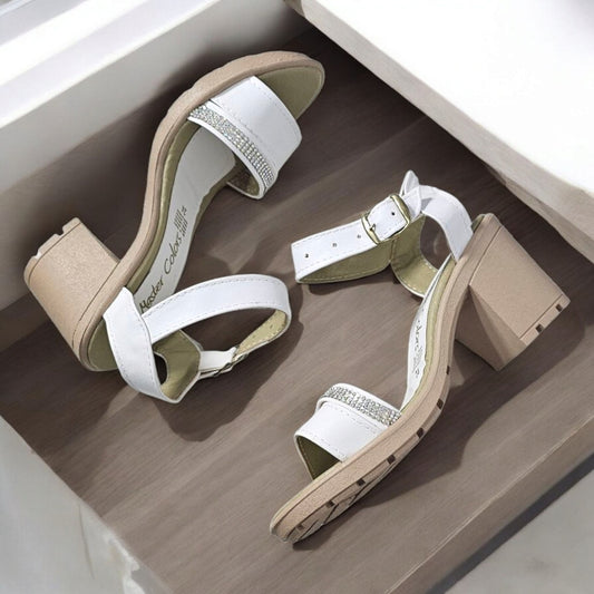 Zapatilla MASTER 801 Estilo Liso y Pedrería Elegante Para Dama