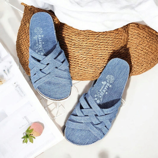 Sandalia MAYRA 07 Tiras Slide in y Suela Gruesa