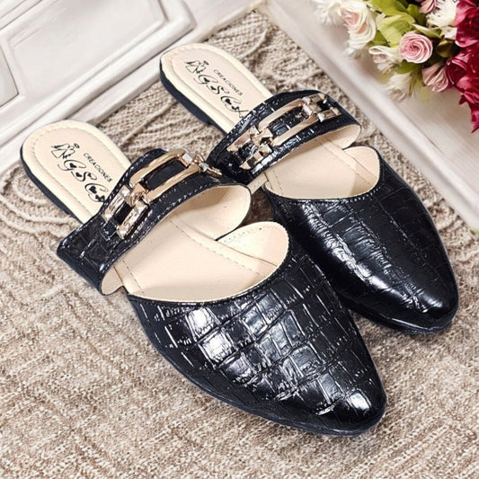 Mullets GSCH 075 Zapato de Piso Mules con Herraje