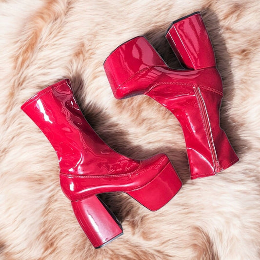 Bota KARM Est 2922 Charol Rojo