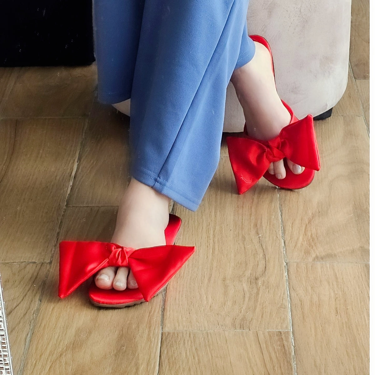 Sandalia DJuarez Est. 55 Moño Satin