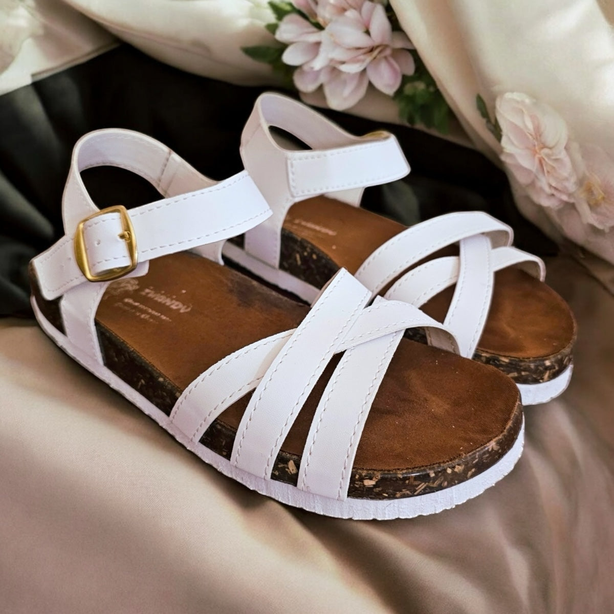 Sandalia ZWANDY Tiras Huarache Para Dama Suela Confort De Corcho