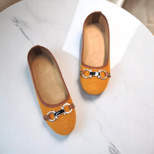Balerina KENDRA Est 309 Flats Amarillo Mostaza