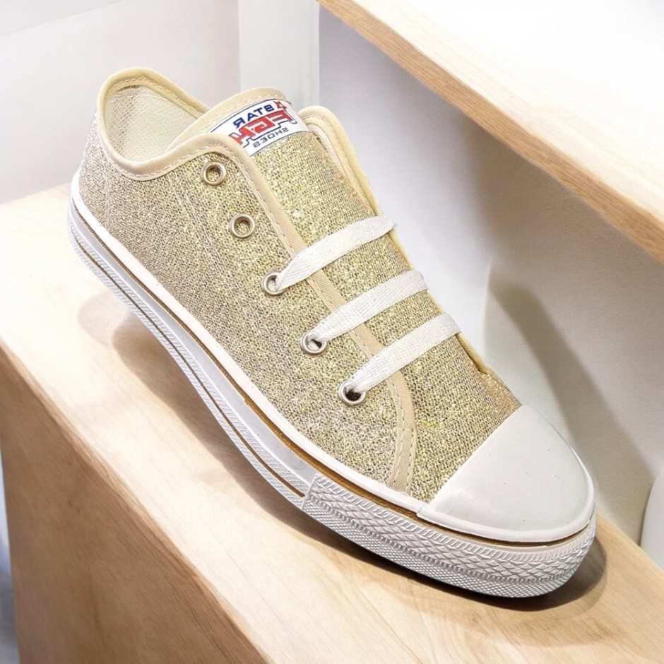 Tenis VAMOS Moda Shiny Casual Urbana Con Brillos