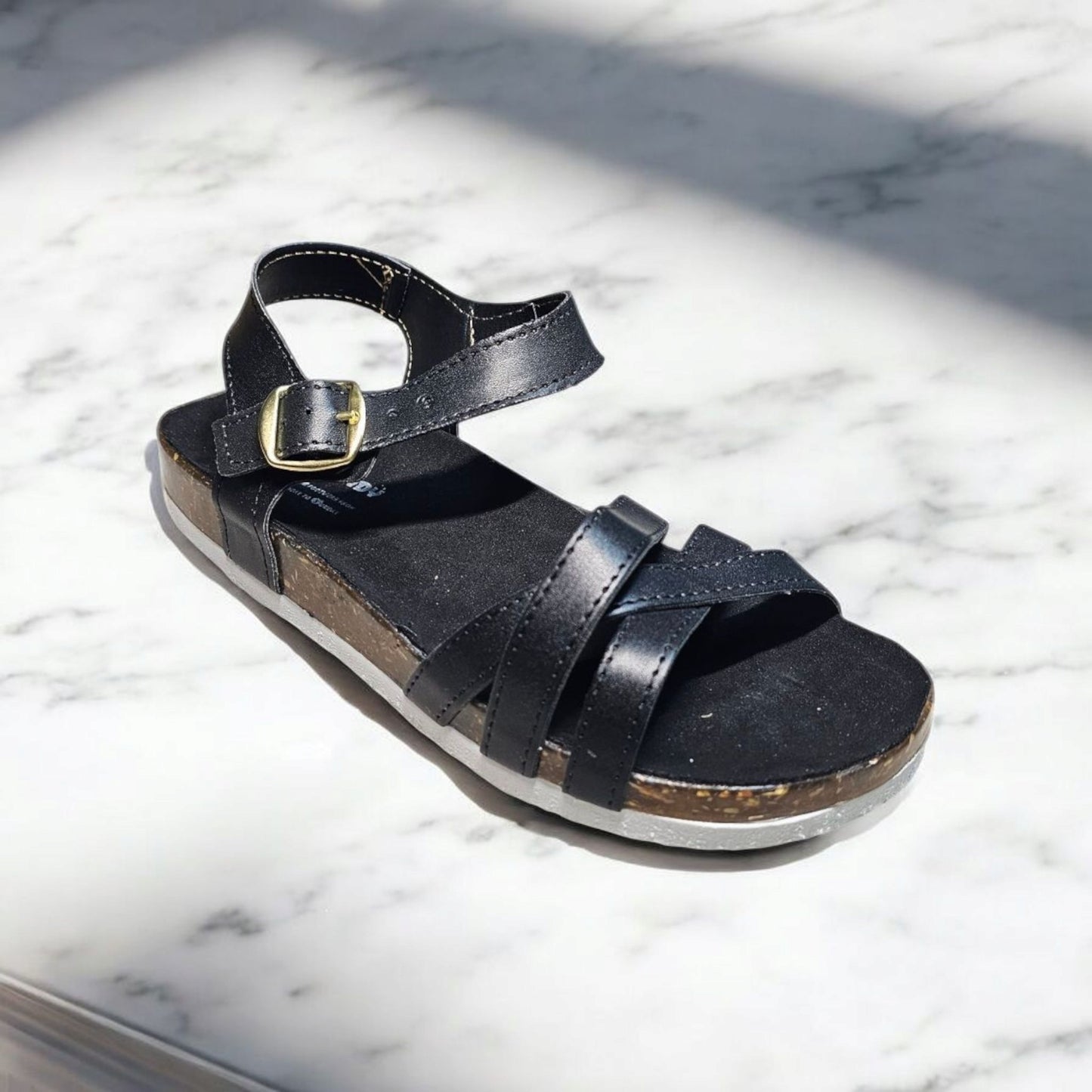 Sandalia ZWANDY Tiras Huarache Para Dama Suela Confort De Corcho