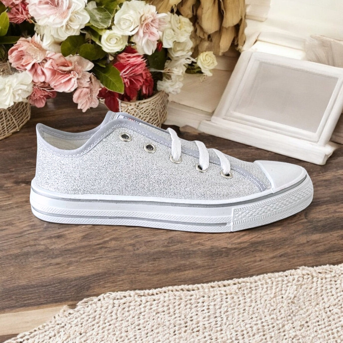 Tenis VAMOS Moda Shiny Casual Urbana Con Brillos