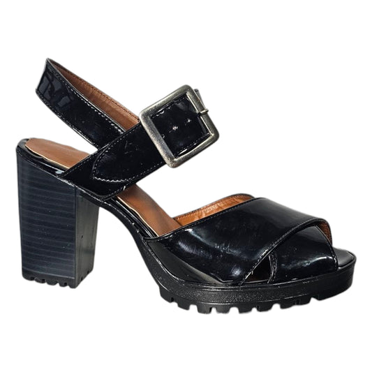 Zapatilla JJRZ Estilo Casual y Elegante Tacon con Suela Grande y Charol