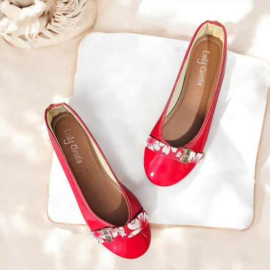Balerina LADY GRECIA 03 Flats de Charol con Cinta