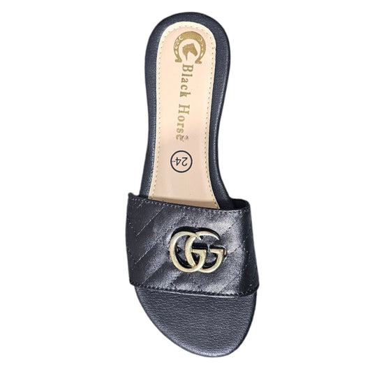 Sandalia BLACK HORSE 610 Planas con Hebilla