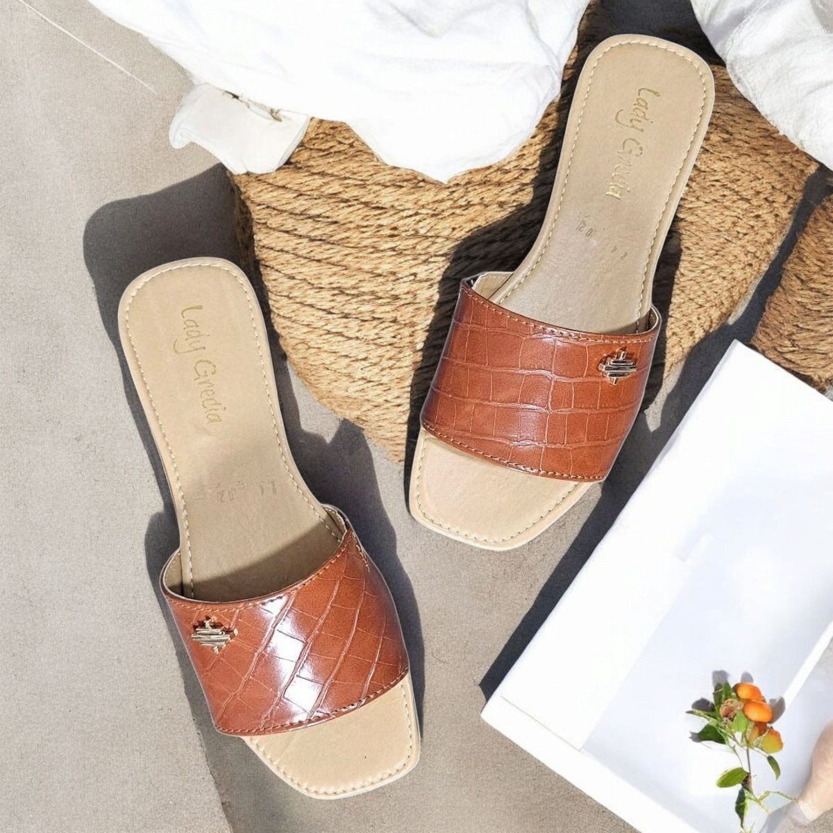 Sandalia LADY GRECIA 02 Suela Plana Sencilla