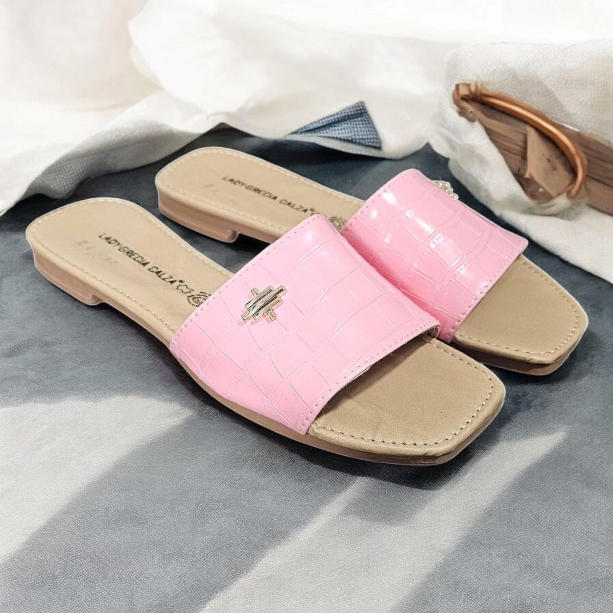 Sandalia LADY GRECIA 02 Suela Plana Sencilla