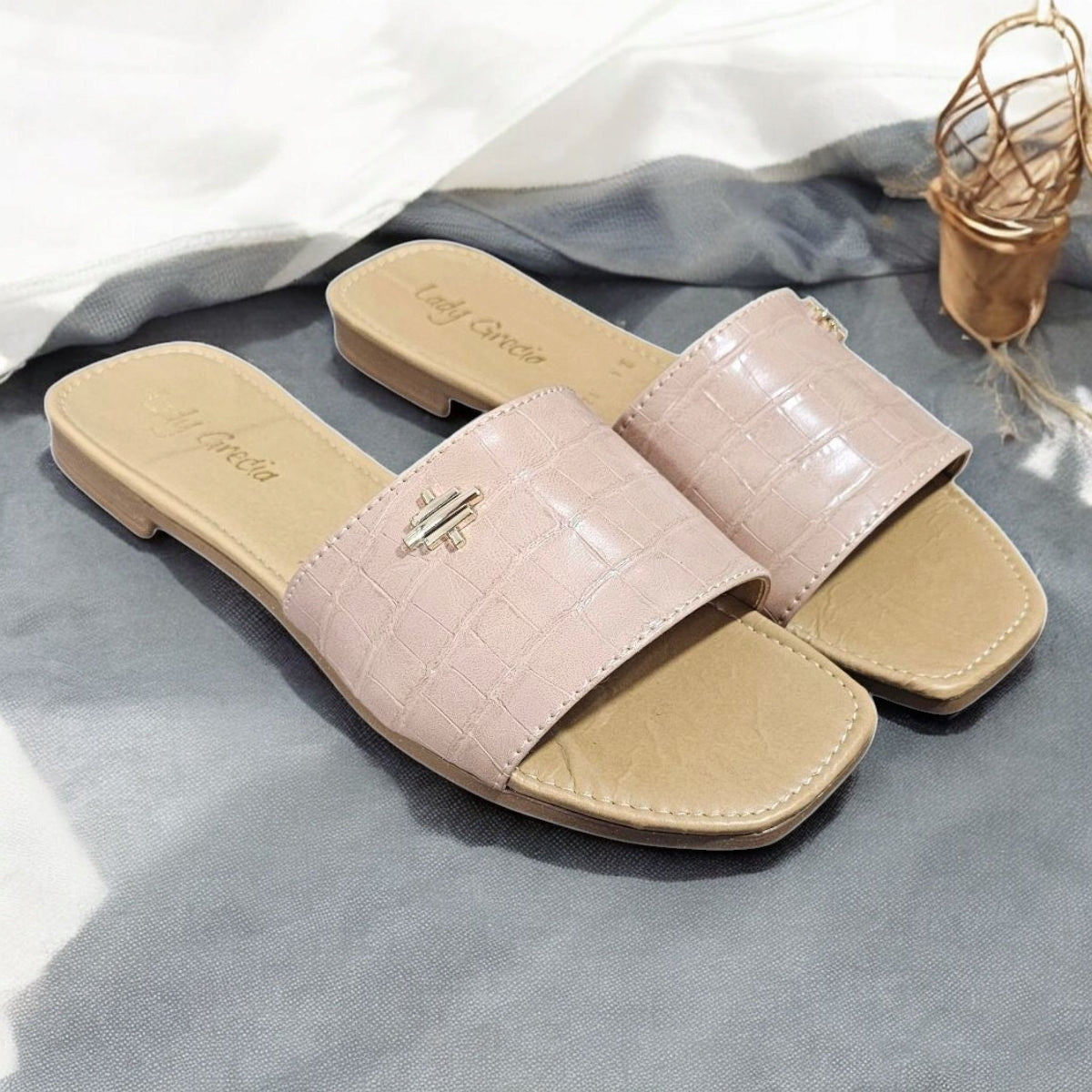 Sandalia LADY GRECIA 02 Suela Plana Sencilla