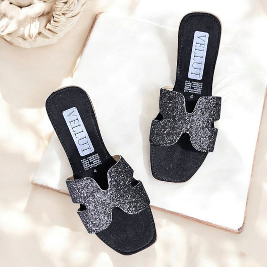 Sandalia VELUTO 1000 L Estilo Liso y Brillos