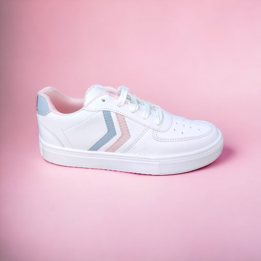 Tenis JAMA Moda Urbana Blanco con Rosa Tonos Pasteles