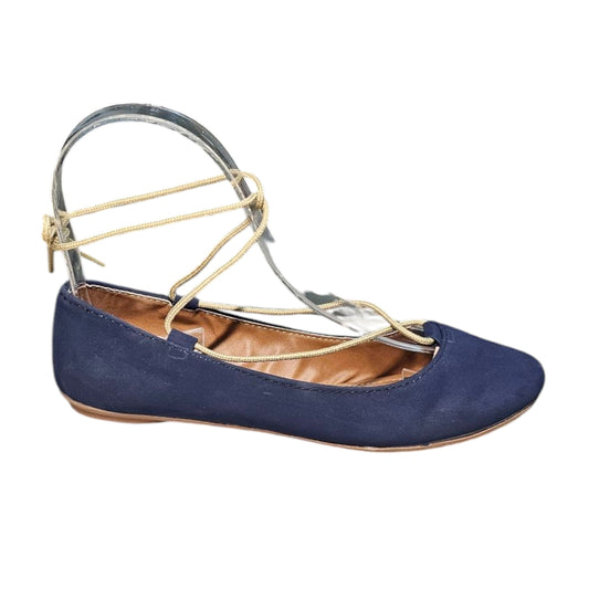 Balerina CANDENTE Flats con Listones de Cruce y Amarre