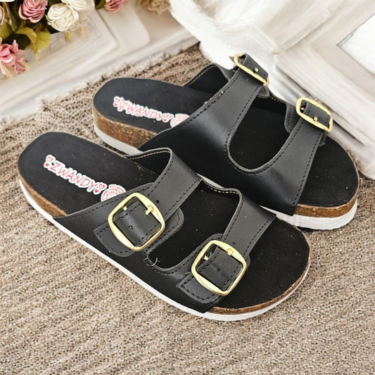 Sandalia ZWANDY 019 Hebilla Doble Suela Gruesa