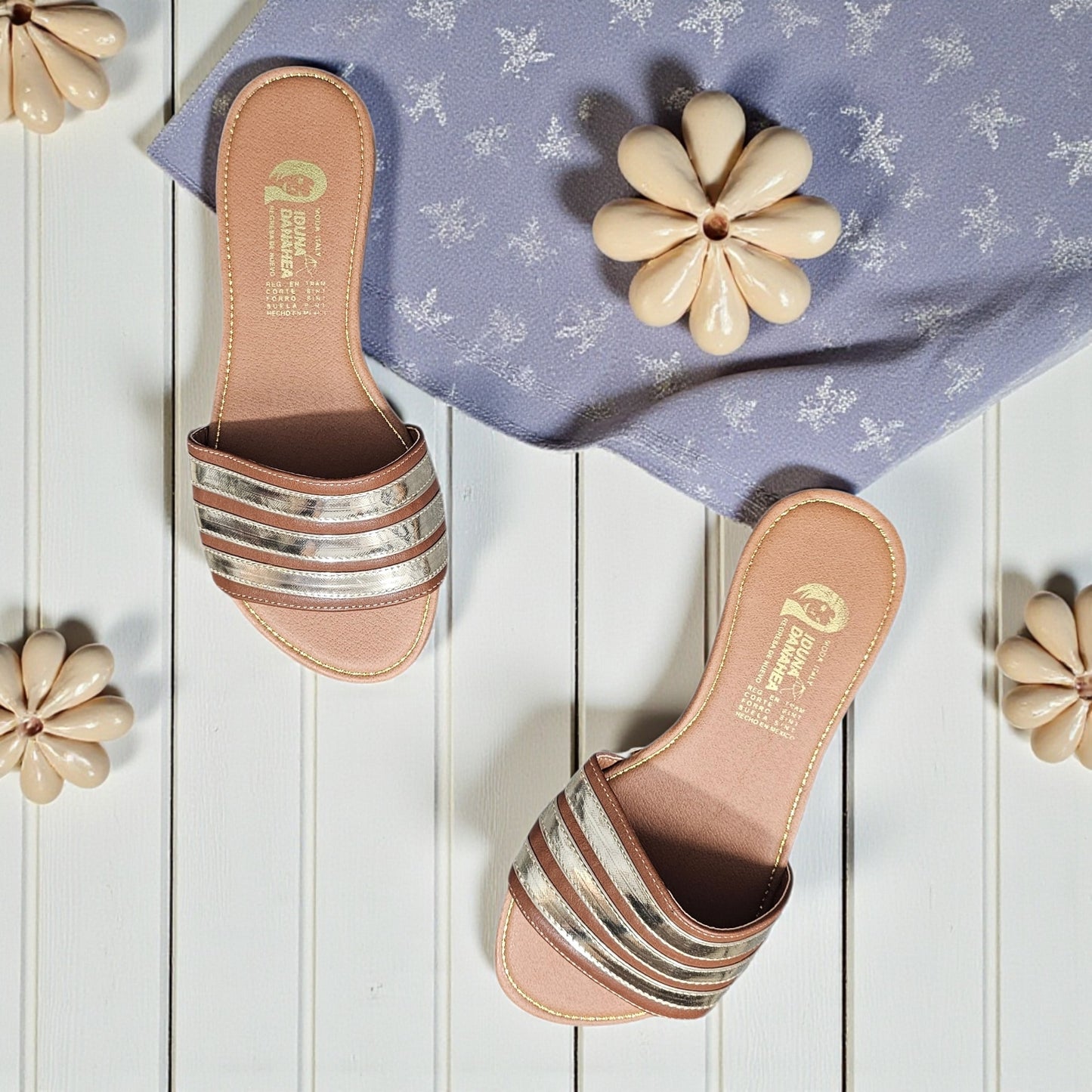 Sandalia IDUNA 106 Rayas Doradas