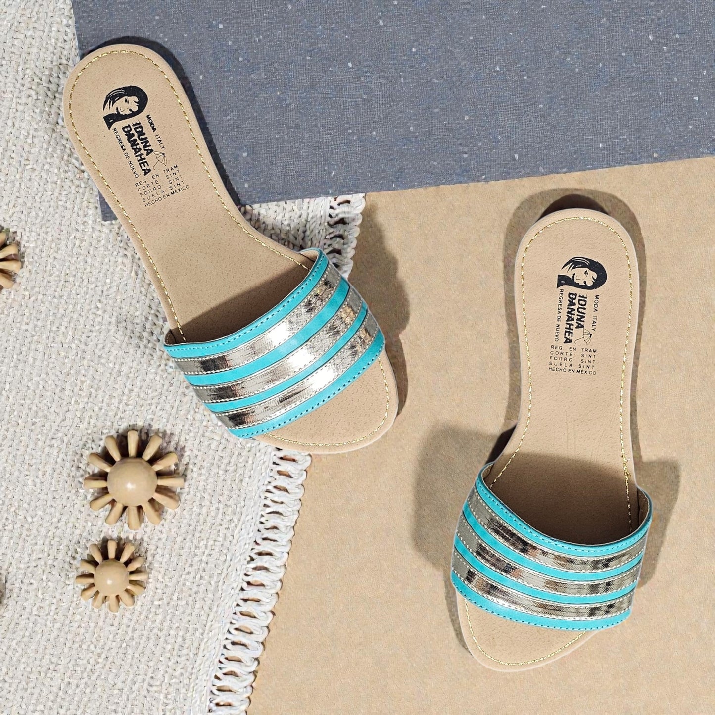 Sandalia IDUNA 106 Rayas Doradas