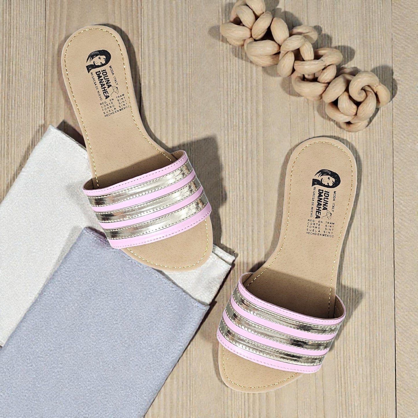 Sandalia IDUNA 106 Rayas Doradas