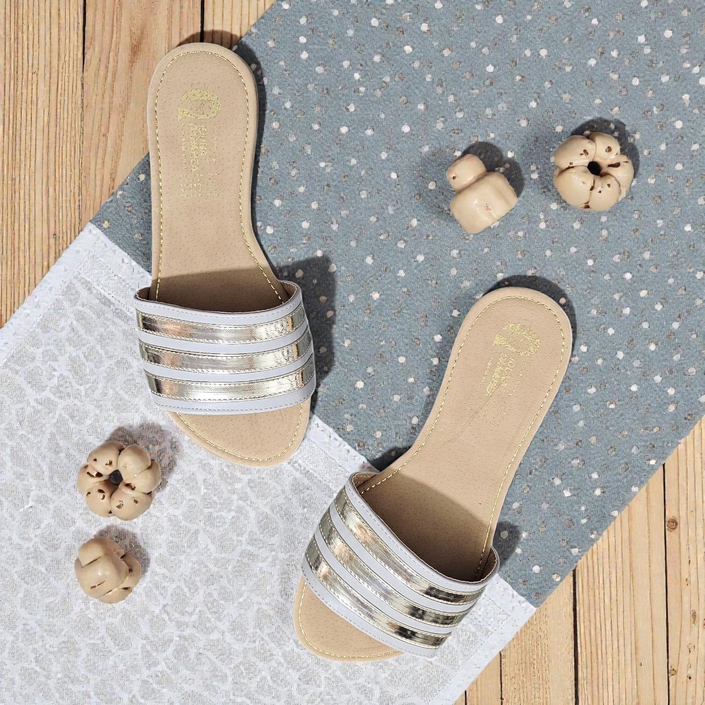 Sandalia IDUNA 106 Rayas Doradas