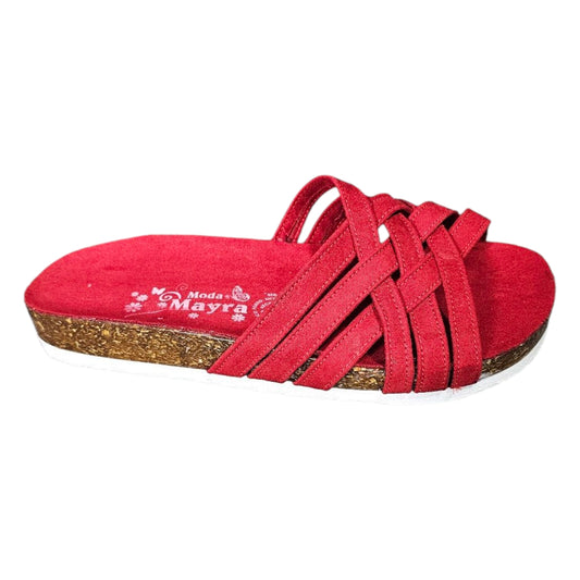 Sandalia MAYRA 07 Tiras Slide in y Suela Gruesa