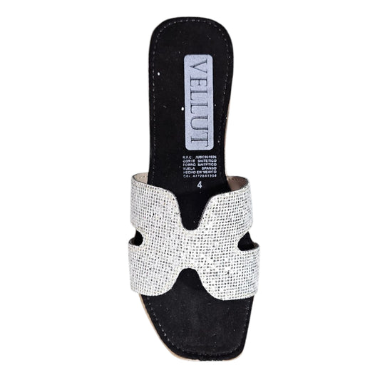 Sandalia VELUTO 1000 L Estilo Liso y Brillos