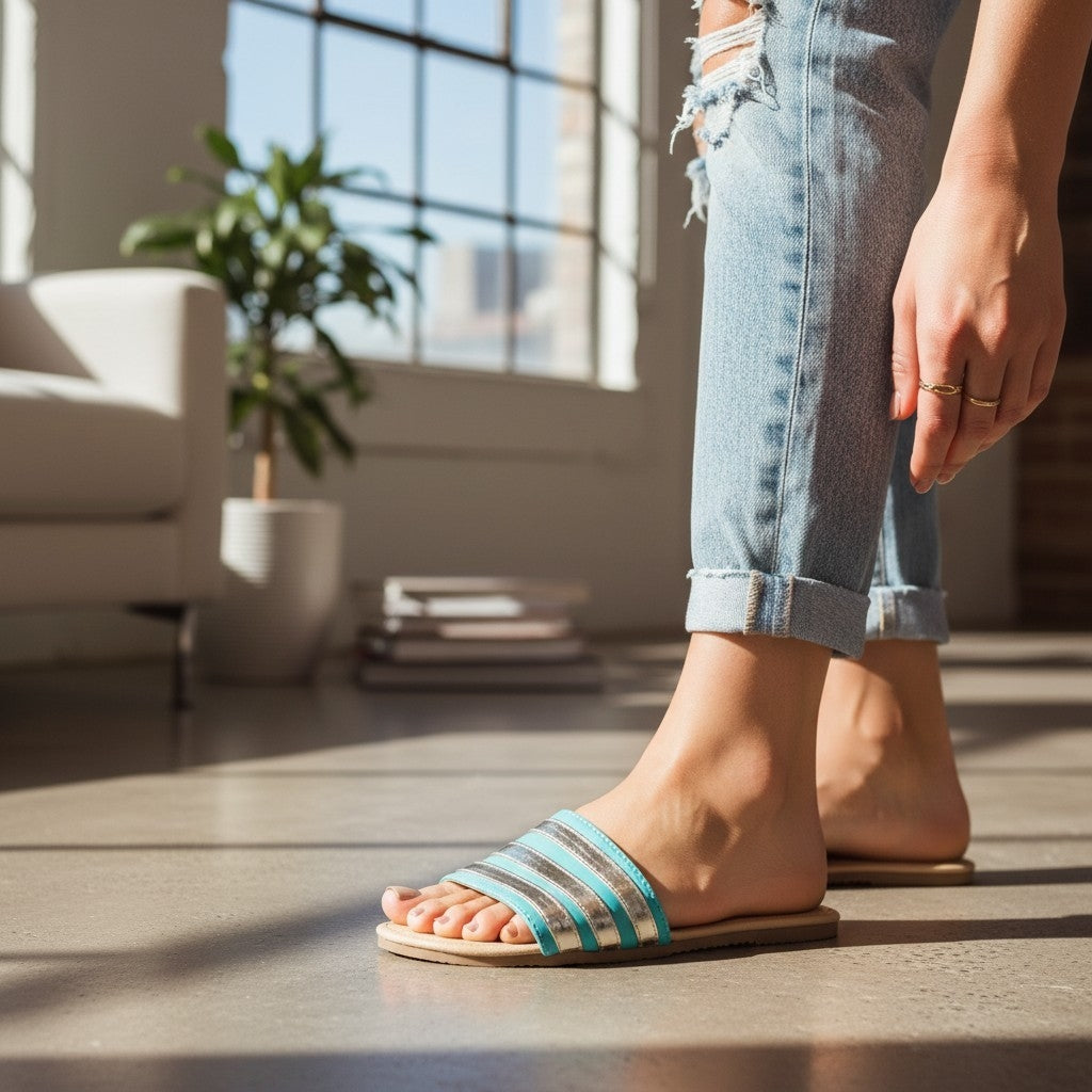 Sandalia IDUNA 106 Rayas Doradas