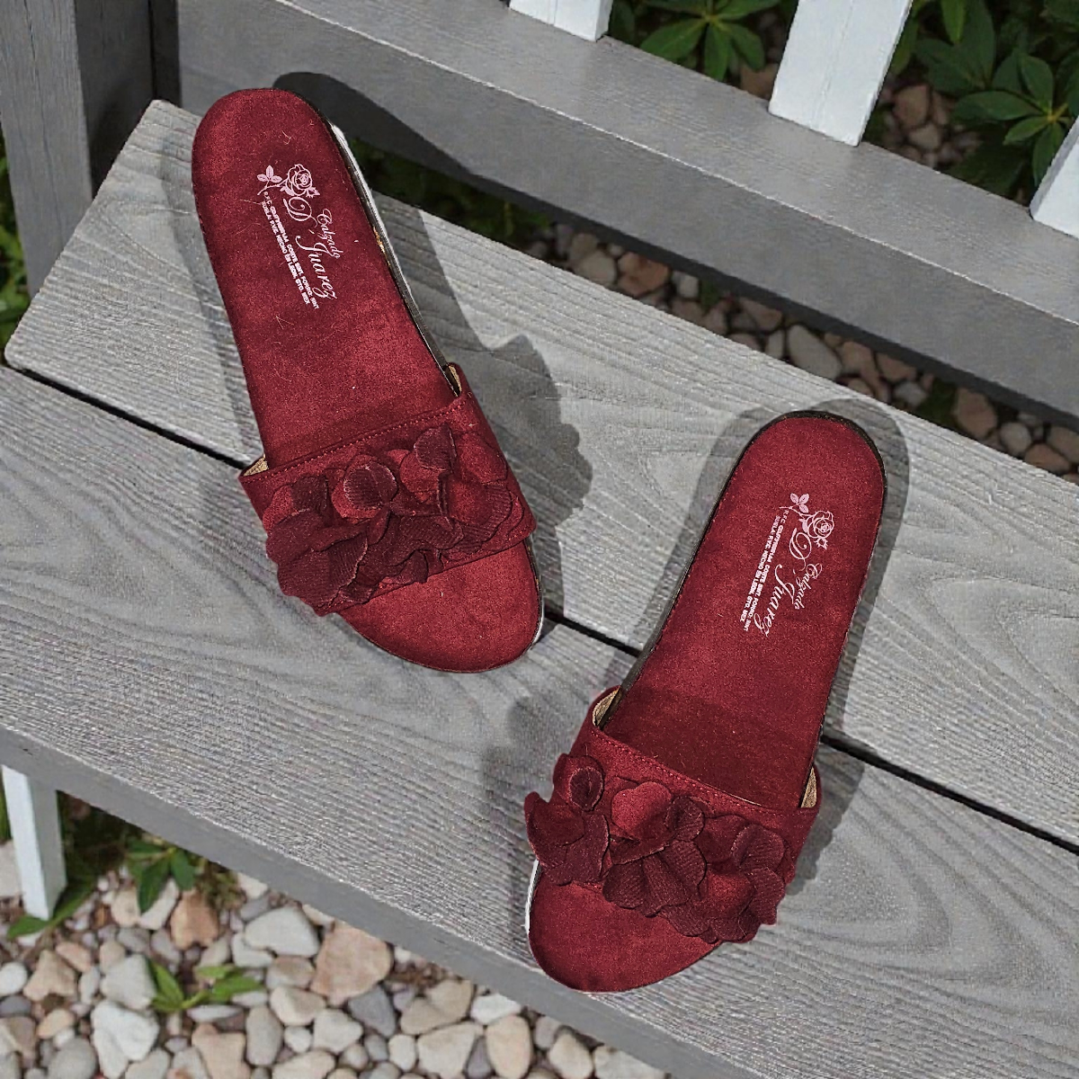 Sandalia DJUAREZ 120 Flores y Suela Gruesa